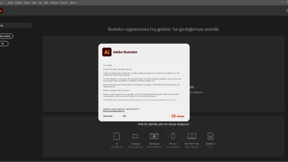 Adobe Illustrator Ekran Görüntüsü 1