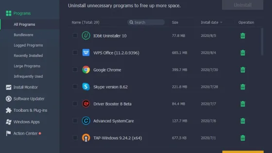 IObit Uninstaller Pro Ekran Görüntüsü 1