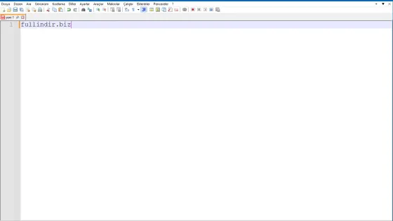 Notepad++ Ekran Görüntüsü 1