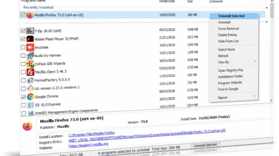 HiBit Uninstaller Ekran Görüntüsü 1