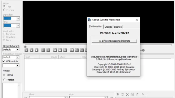 Subtitle Workshop Classic Ekran Görüntüsü 1