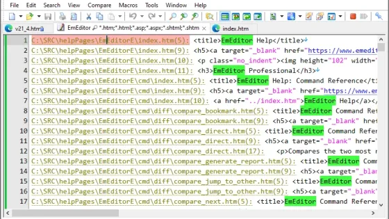 Emurasoft EmEditor Professional Ekran Görüntüsü 1
