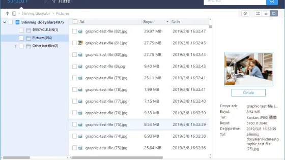 EaseUS Data Recovery Wizard Technician Ekran Görüntüsü 1