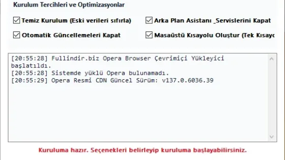 Opera Çevrimiçi Yükleyici Ekran Görüntüsü 1
