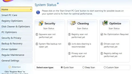 Advanced System Optimizer Ekran Görüntüsü 1