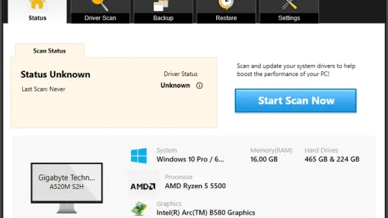 SysTweak Advanced Driver Updater Ekran Görüntüsü 1